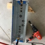 Drilling out the holes