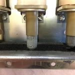 Plunger stuck on foam tape.