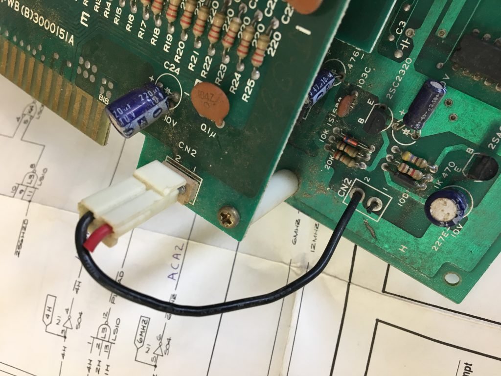 Damaged power connector.