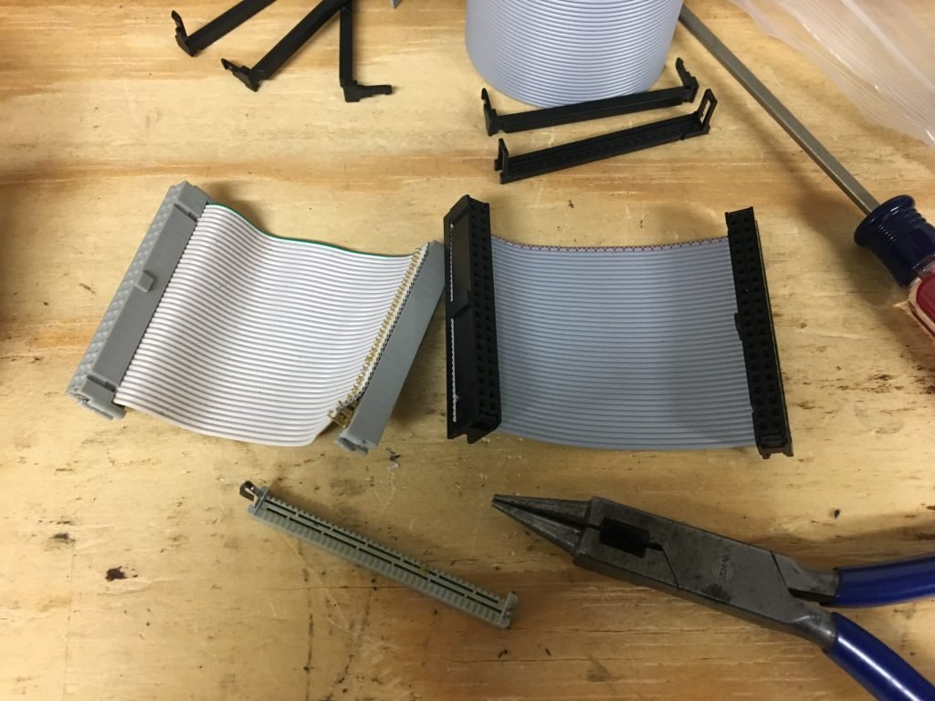 Replaced the ribbon cable. 