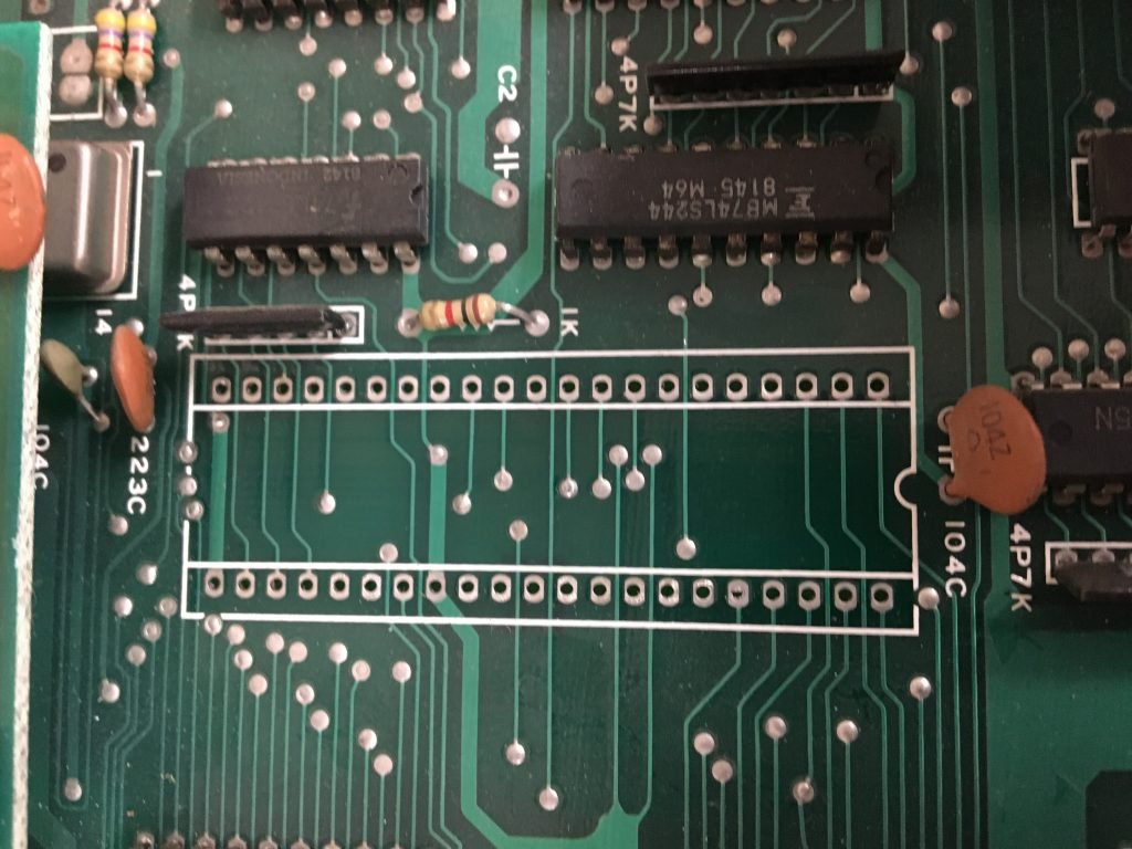 Bad IC socket removed.