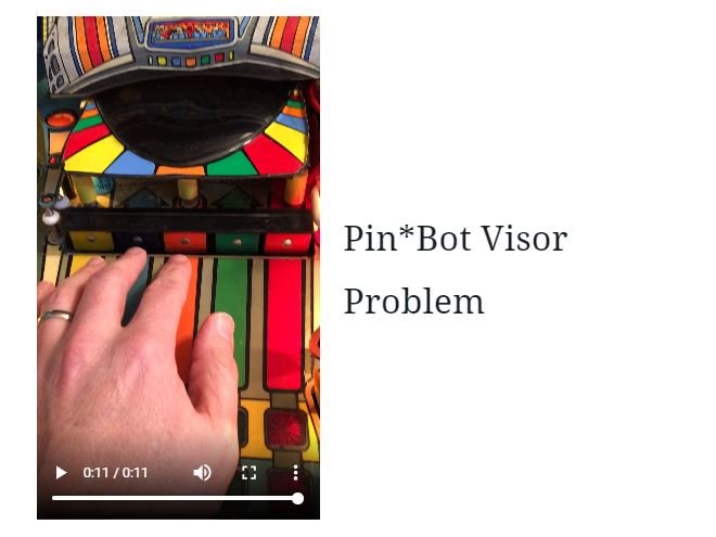 Pinbot Visor Problem