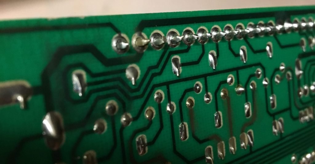 Cracked solder joints.