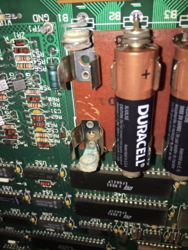 B1 connection has separated from the battery holder