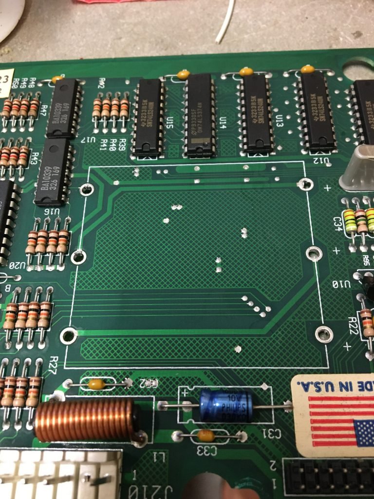 Battery holder removed