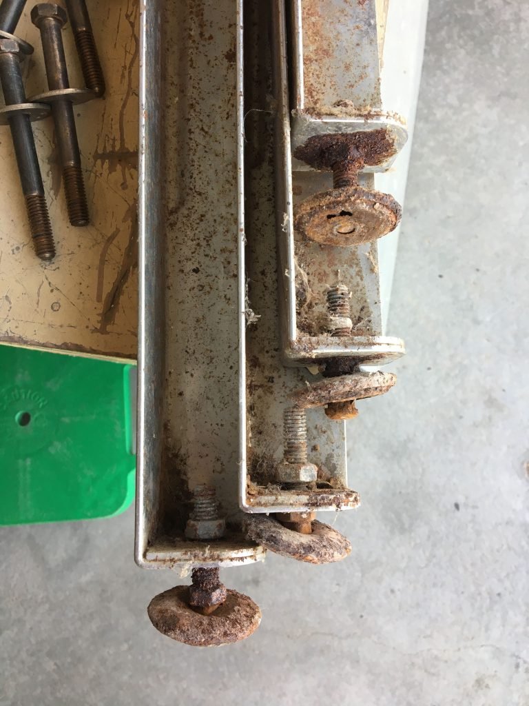 Rusted legs and feet