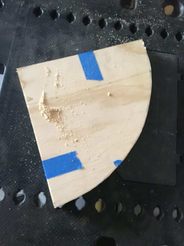 Curves cut out of two pieces