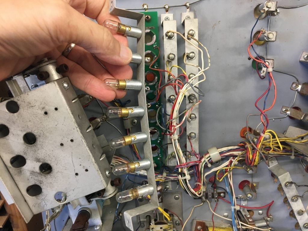 Old lamp board removed